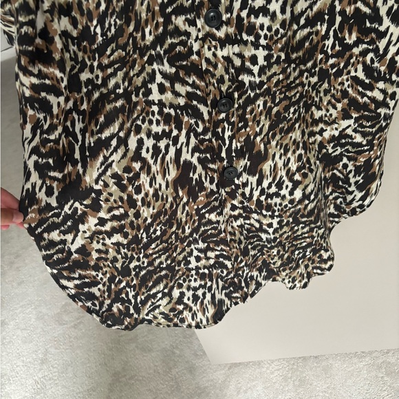 Zara Leopard Midi Dress, Size M - Picture 4 of 9